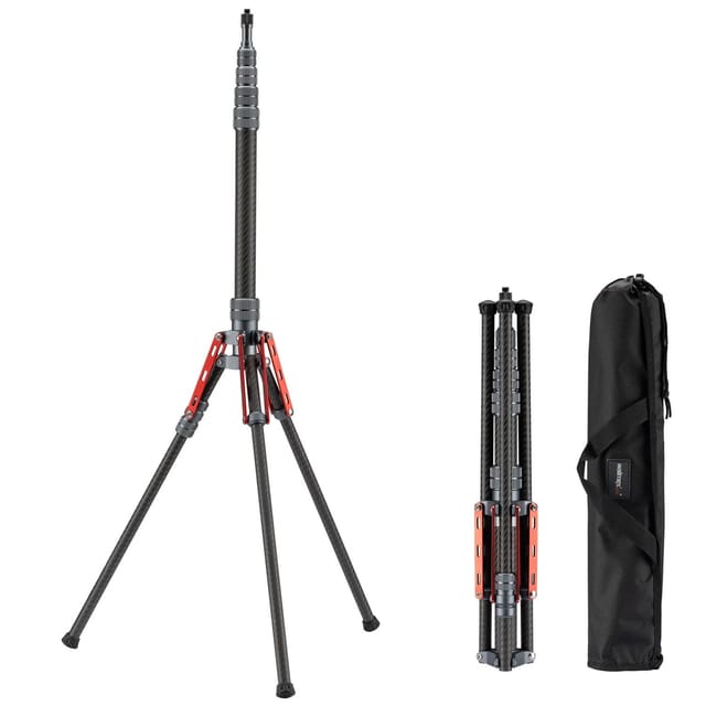 Walimex Pro Carbon Lampenstativ C-200 2M Lichtstativ Blitzstativ Dreibeinstativ