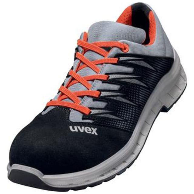 uvex Halbschuhe 2 trend S2 schwarz grau rot Weite 12 Gr. 37