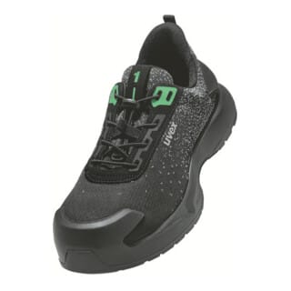 uvex Halbschuhe 1 x-craft S1 PL schwarz grün Weite 12 Größe 47