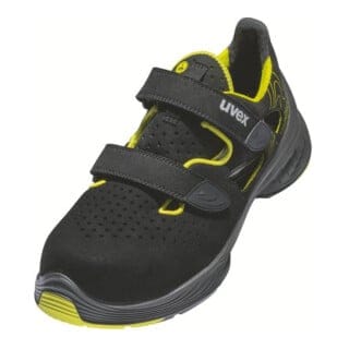 uvex Sandalen 1 G2 S1 schwarz gelb Weite 14 Größe 50