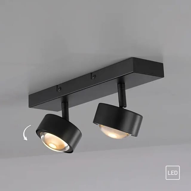 Schöner Wohnen Kollektion Deckenleuchte 'Kulu' schwarz 4-flammig 12 x 12,5 x 30 cm 9,6 W