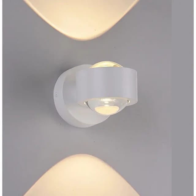 Schöner Wohnen Kollektion LED-Wandleuchte 'Chia' weiß 2-flammig 9,3 x 9,3 x 12,5 cm