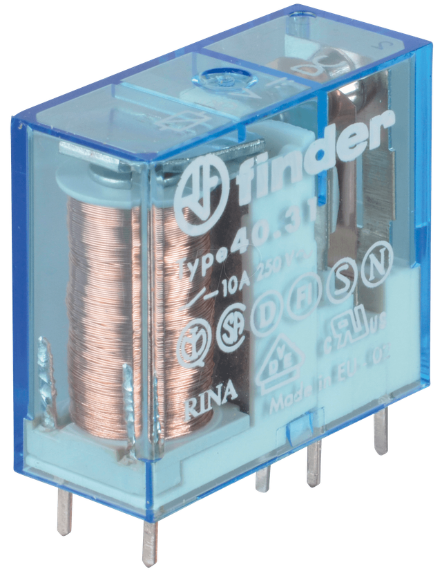 Finder Relais 1W, 10A 40.31.9.006.0000