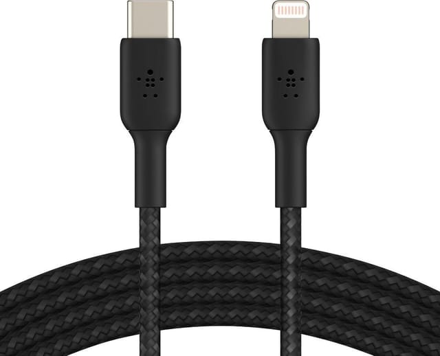 Belkin BoostCharge USB-C to Lightning Cable - Braided - 2m - Black