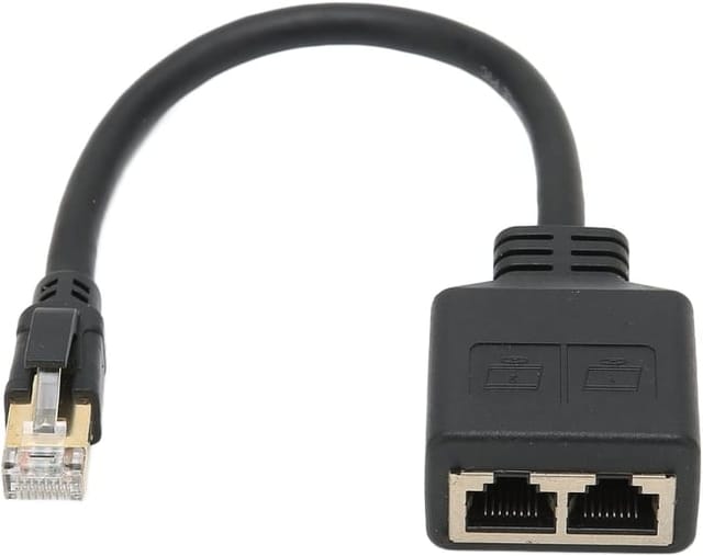 Rj45-splitter-adapter, 1-port-auf-2-port-ethernet-splitter, Geeignet Für Den Bürogebrauch.