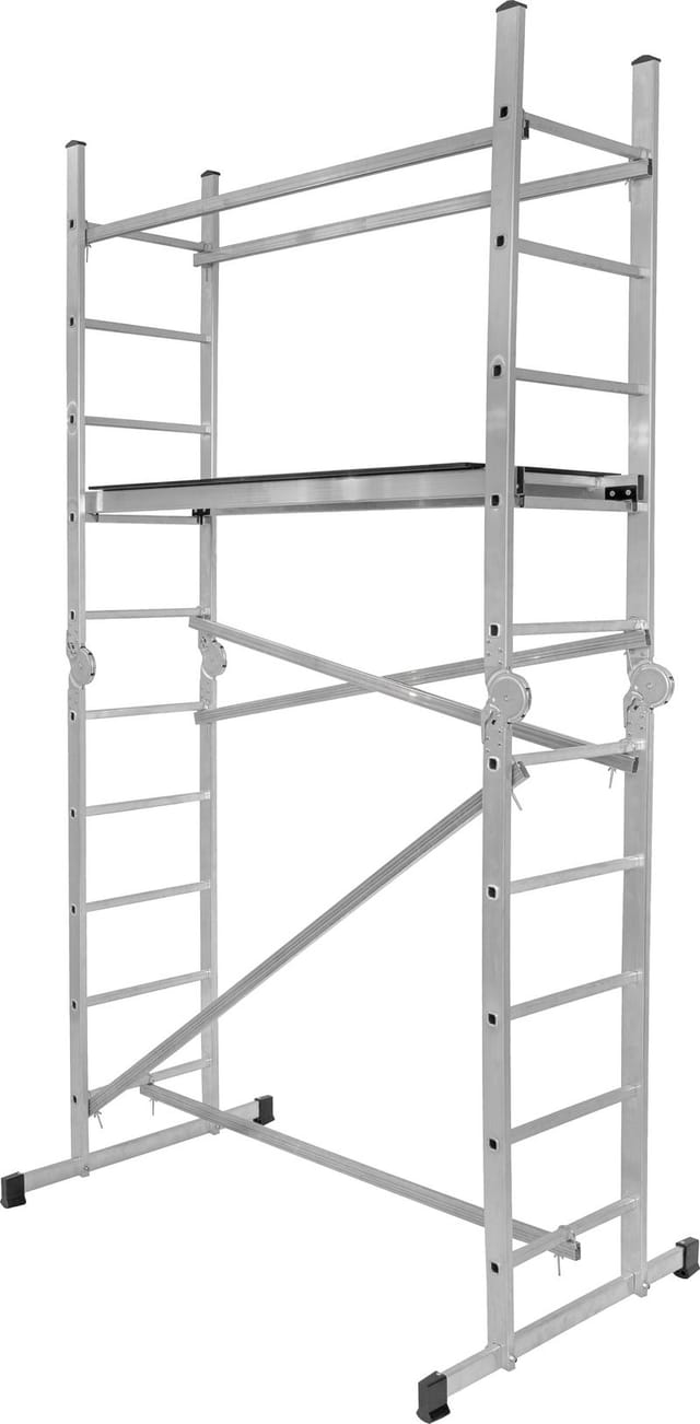 Gerüst Mit Plattform Strend Pro Ikar, Aluminium, 2x5, 3in1, Max. 400 Cm, Max. 150 Kg