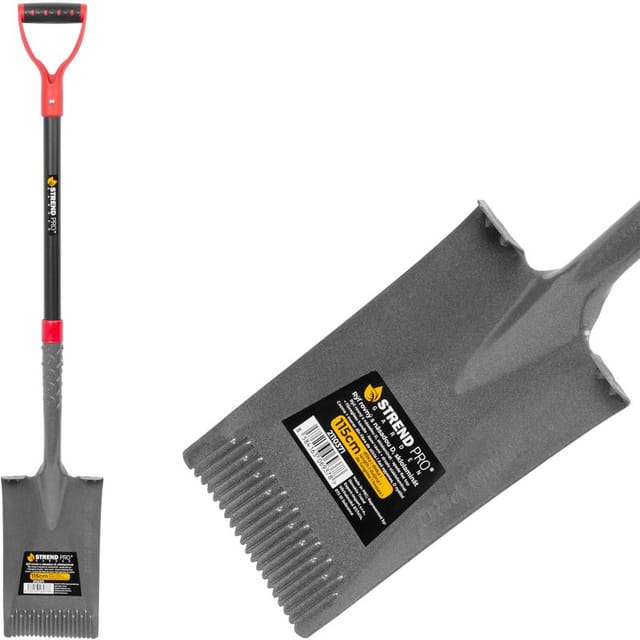 Spaten Strend Pro Garden Ergobull, Gerade, Drainagespaten, Mit Fiberglasstiel D 1150 Mm