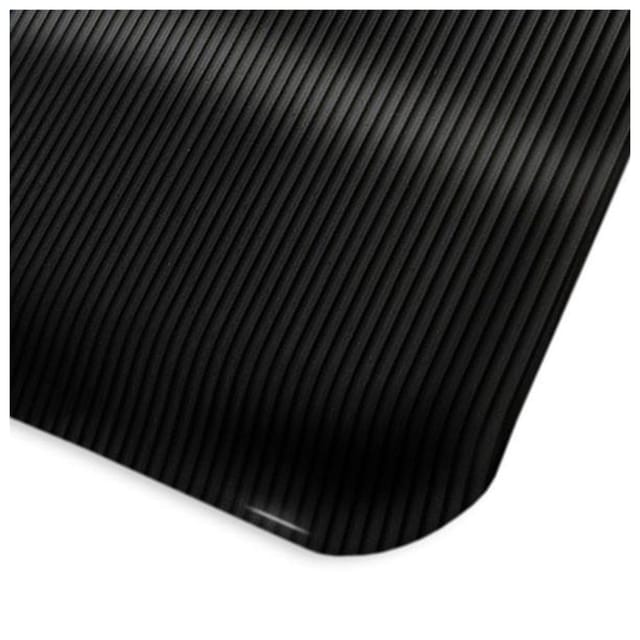 KARAT Anti-Ermüdungsmatte Heavy-Duty Ripp 90 x 150 cm Schwarz