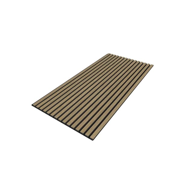 Swiss Aqua Technologies Akustikpaneel 60x120CM MDF-Lamellen Schallschutz Wandpaneel für Innenräume Natur-Eiche