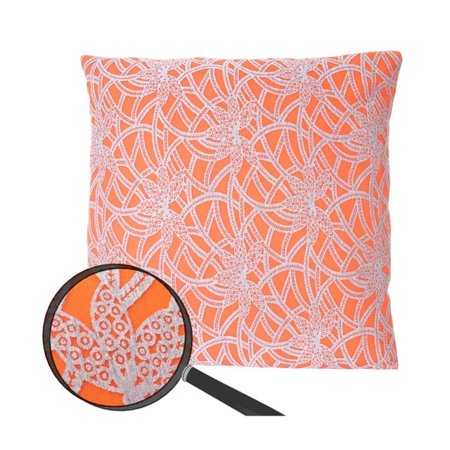 MCW Deko-Kissen Barock Mit Füllung Orange 45x45cm