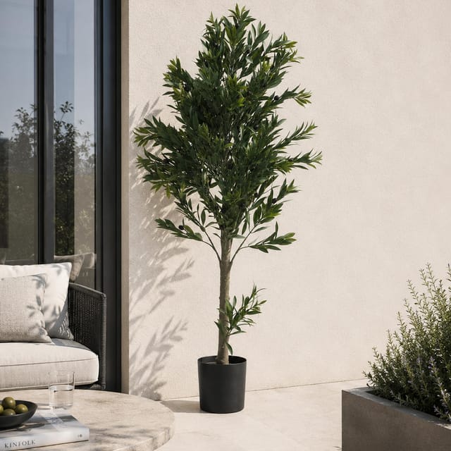 MCW Künstlicher Olivenbaum Q88 Outdoor Polyethylen 126x58x58cm