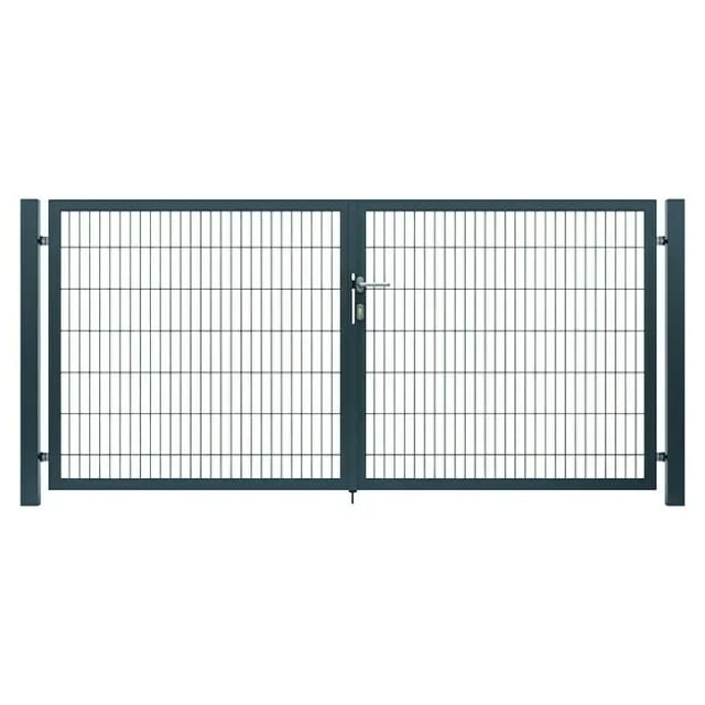 Fa-Bausysteme Doppelflügeltor Anthrazit 6000 x 2000 mm
