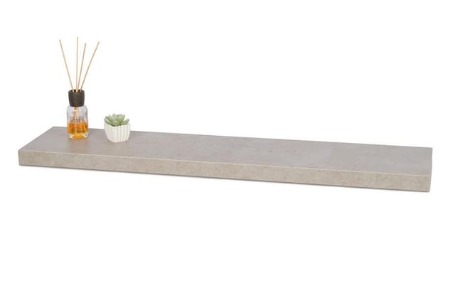 Levandeo® Wandregal, Wandboard Bobby 100cm Betonoptik Grau Wandregal Regal Board