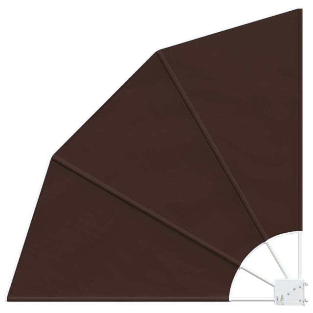 Balkon Sichtschutz 115 X 115 Cm Polyester Braun Vidaxl
