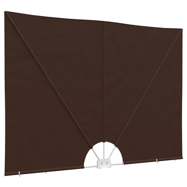 Balkon Sichtschutz 200 X 400 Cm Polyester Rechtwinklig Braun Vidaxl