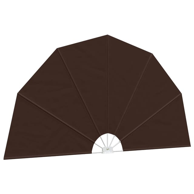 Balkon Sichtschutz Ø 400 Cm Polyester Braun Vidaxl