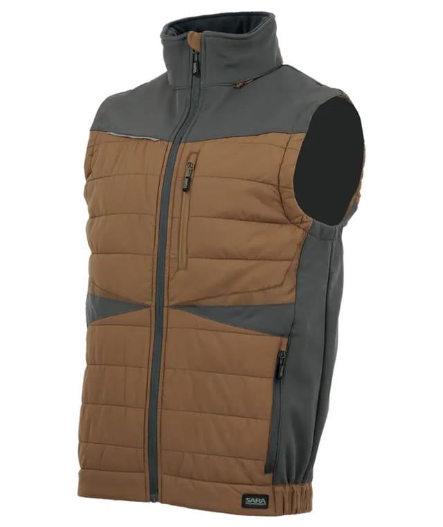 24h Hybrid-arbeitsweste, Herren-softshellweste Für Das Ganze Jahr - Comfort Plus Sara Xl Schwarz-oliv