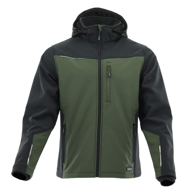 24h Softshell Work Comfort Plus Sara Xxxl Olivschwarz