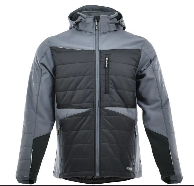 Hybrid-winter-arbeitsjacke Für Herren Mit Softshell-isolierung – Comfort Winter Sara S Petrol-schwarz