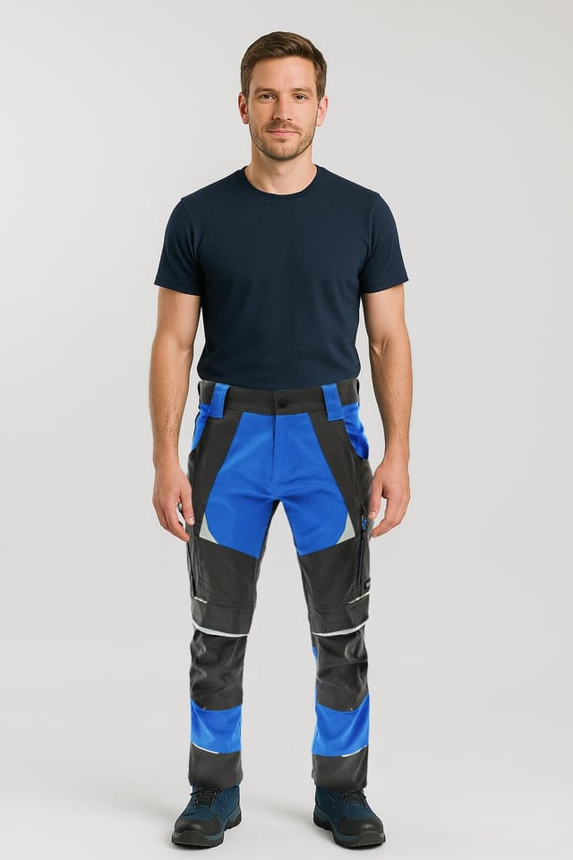 24h Cottonflex Sara 54 Arbeitshose Schwarz-petrol