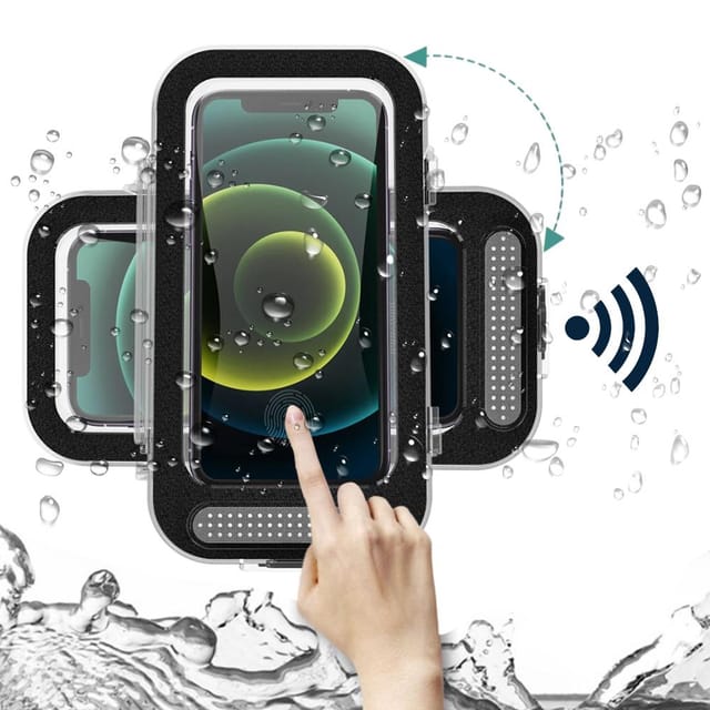 Antibeschlag- Und Wasserdichte Dusch-handyhalterung, Wandhalterung Für Touchscreen-handys, Für Badezimmer, Badewanne Oder Küche.