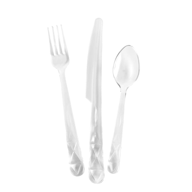 Picknickbesteck Für 4 Personen, 12-teilig, Transparentes Acryl, Outdoor Eating / Sagaform