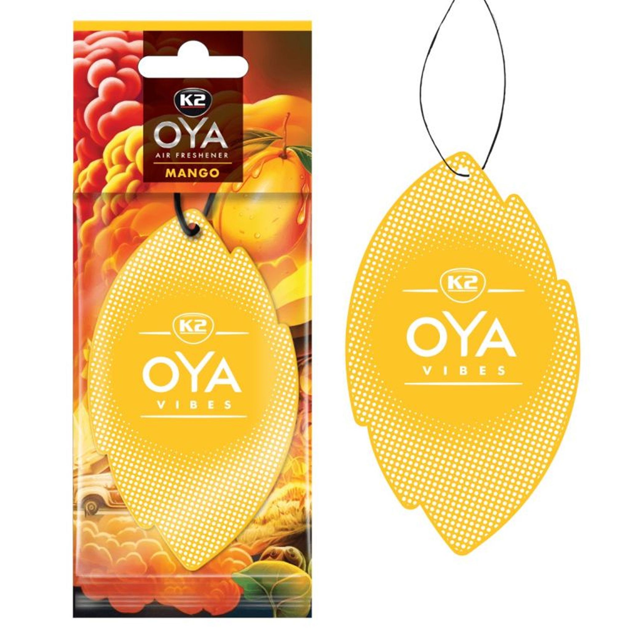 011831 K2 V915 Oya Vibes Mango Yellow Duftanhänger