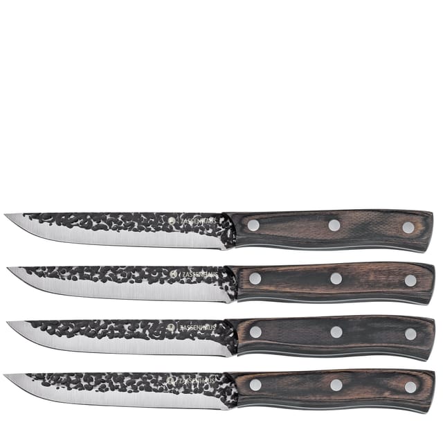 Zassenhaus Hunter Steakmesser, 4-teilig, Stahl/pakkaholz, 13 Cm