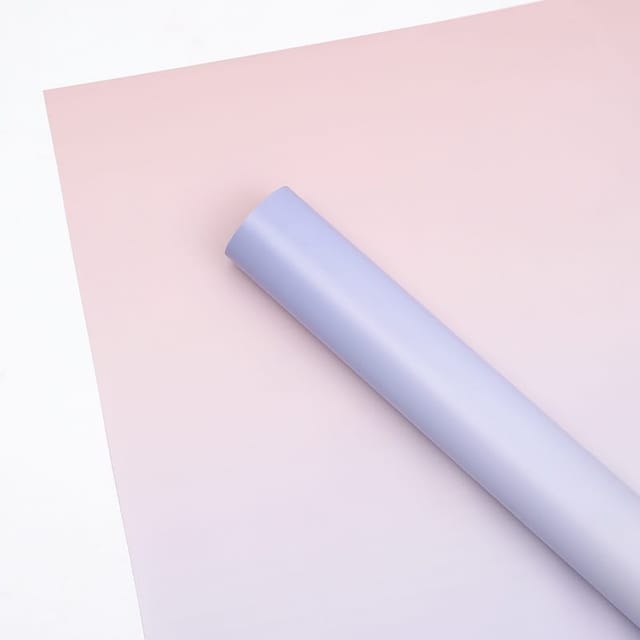Blumenfolie – Farbverlauf Flieder + Rosa – Blätter 50 X 58 Cm – 20 Stück