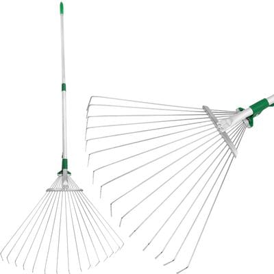 Laub Rechen Strend Pro R116-65, 15 Zinken, Fächerform, 680 G, Teleskopisch, Metallstiel