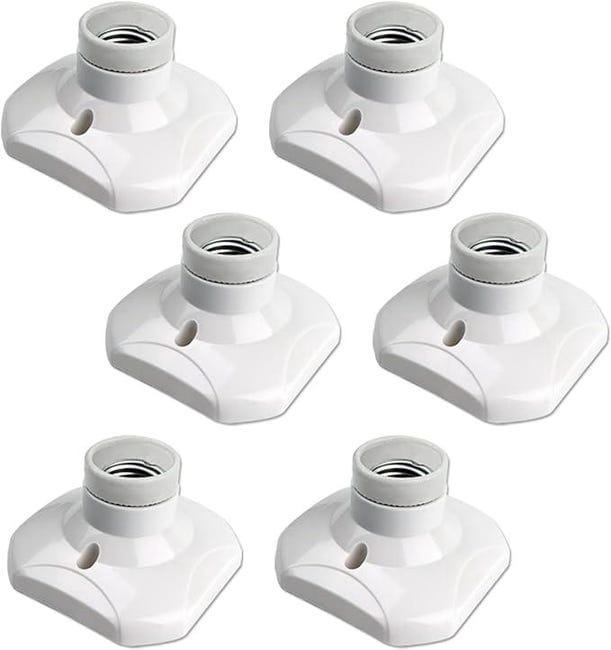 Ein Set Aus 6 E27-schraubfassungen Für Deckenleuchten, Wechselstrom 250 V, Fassungen Für Led-lampen, Hohe Qualität.