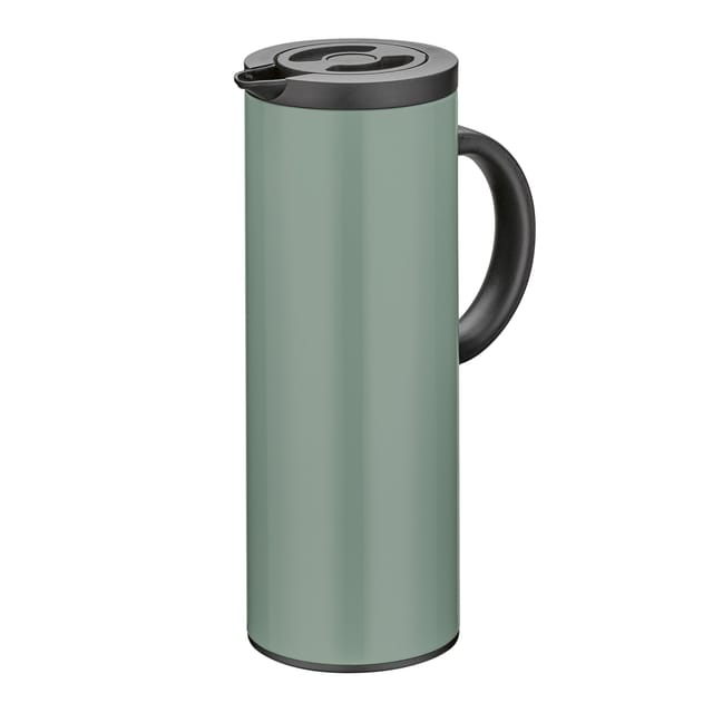 Cilio Firenze Thermoskanne, 1,0 L, Durchmesser 11 X 30 Cm, Edelstahl/glaseinsatz, Mint