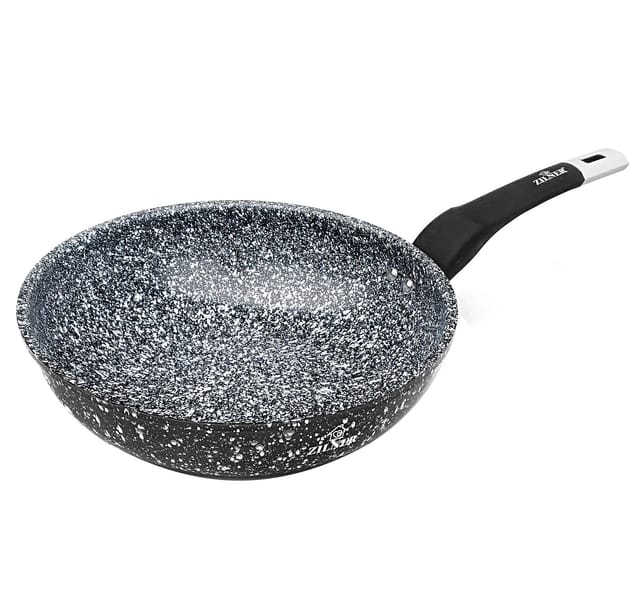 28 Cm Wokpfanne Mit Marmorkeramikbeschichtung Zilner Stonetec Zl-7903