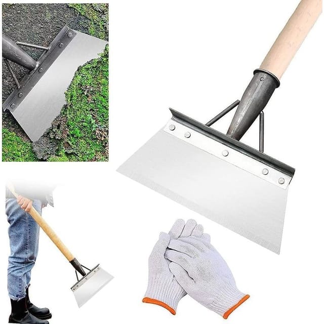 Lablanc - Multifunktionale Reinigungsschaufel, Edelstahl-multifunktions-reinigungsschaufel, Gartenschaber Für Unkraut Und Moos, Unkrautbekämpfungswerkzeug Für Die Landwirtschaft (30 Cm)