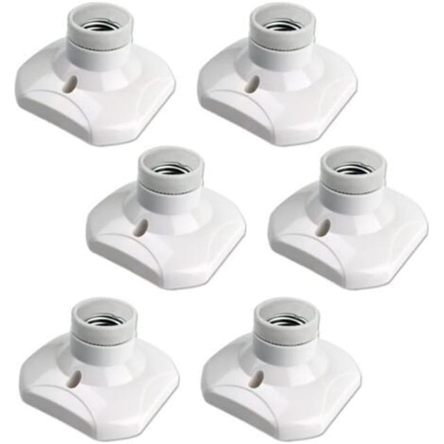 Lablanc – 6er-pack E27-schraubfassungen Für Deckenleuchten, 220–240 V Wechselstrom, Fassungshalter Für Led-lampen, E27-sockel