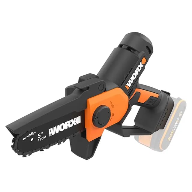 Worx PowerShare 20V Einhand-Akku-Kettensäge WG326E.9 (Ohne Akku, Schwertlänge: 12 cm)