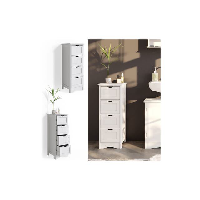 Vicco Badschrank Bianco Weiß 30 x 81 cm