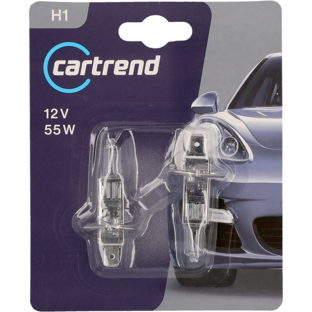 Cartrend Fahrzeugscheinwerferlampe 'Halogen H1' 55 W 12 V 2 Stück