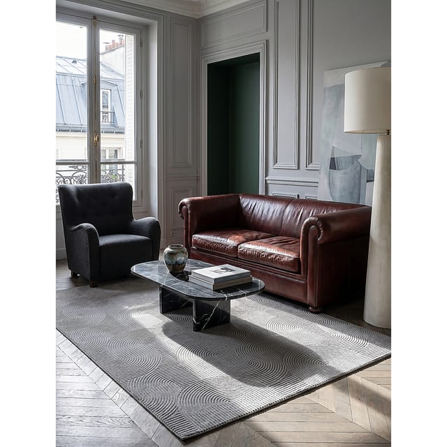 Teppich Kurzflor Grau 200x200 cm - DALAR Kadima Design