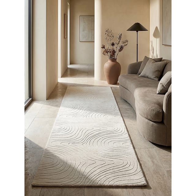 Läufer Kurzflor Creme 80x150 cm - DALAR Kadima Design
