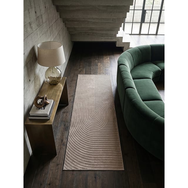Läufer Kurzflor Beige 80x150 cm - ERESMA Kadima Design