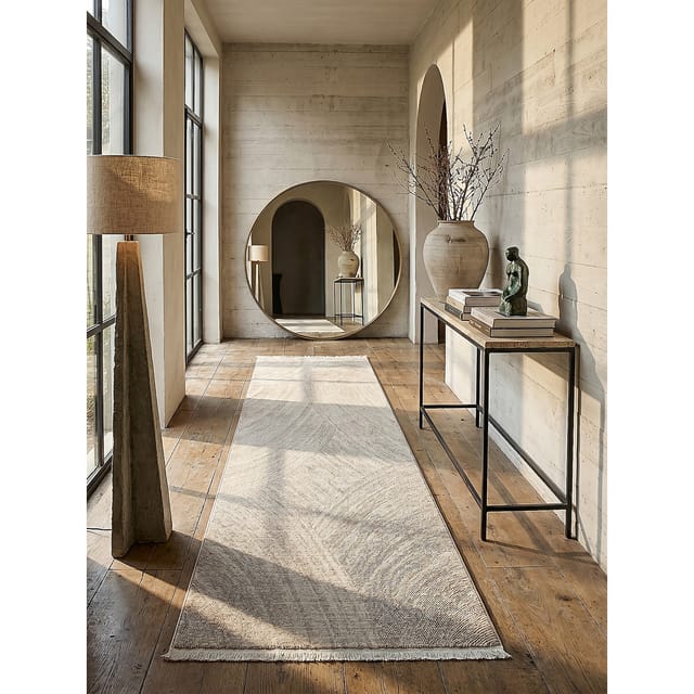 Läufer Kurzflor Beige 80x150 cm - SCRIVIA Kadima Design