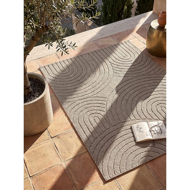Flachgewebe-Teppich Pflegeleicht Natur 160x220 cm - TOCE Kadima