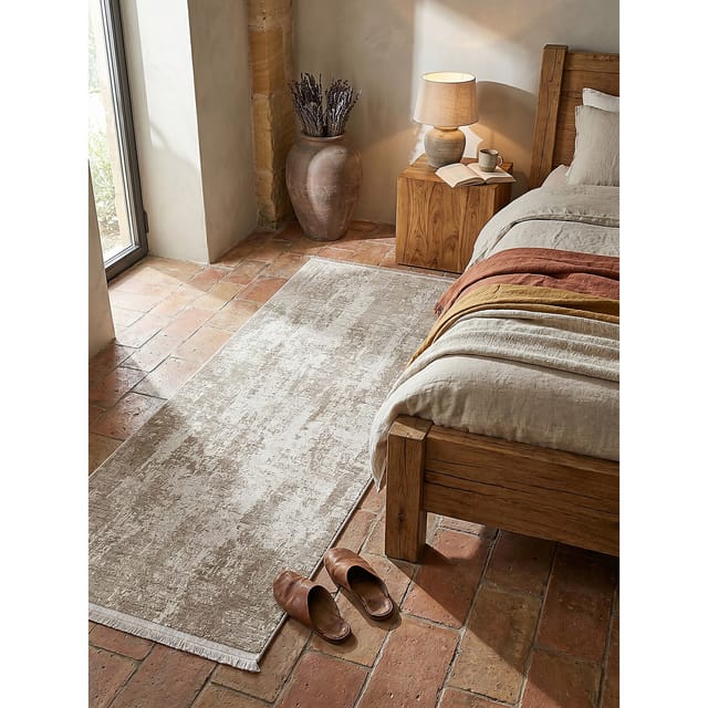 Läufer pflegeleicht Beige 80x150 cm - VARA Kadima Design
