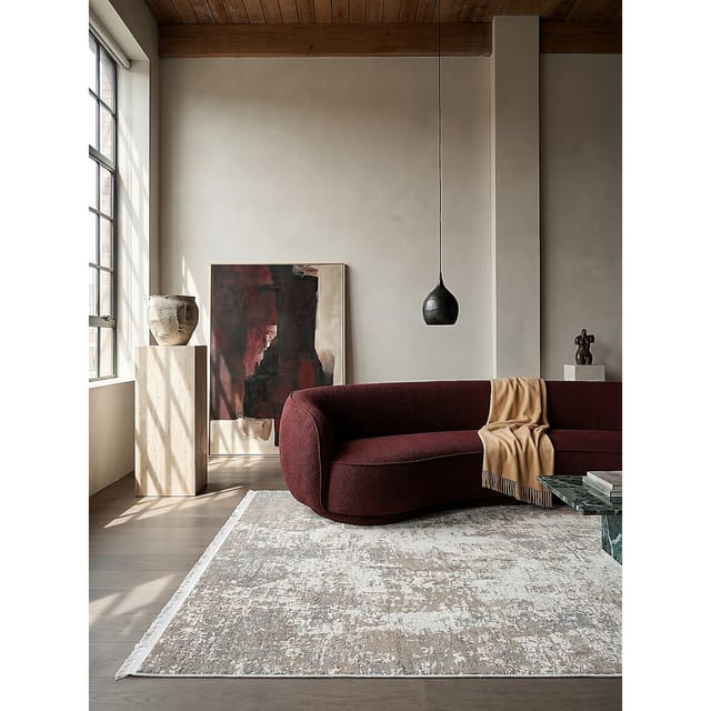 Teppich pflegeleicht Beige 200x290 cm - VARA Kadima Design