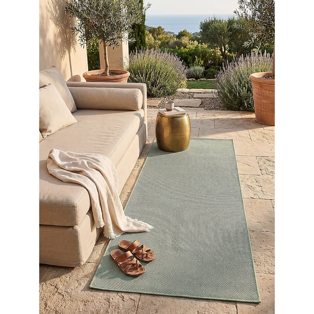 Läufer Pflegeleicht Grün 80x150 cm - BORNO Kadima Design