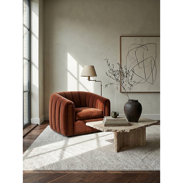 Teppich Kurzflor Beige 160x230 cm - SCRIVIA Kadima Design