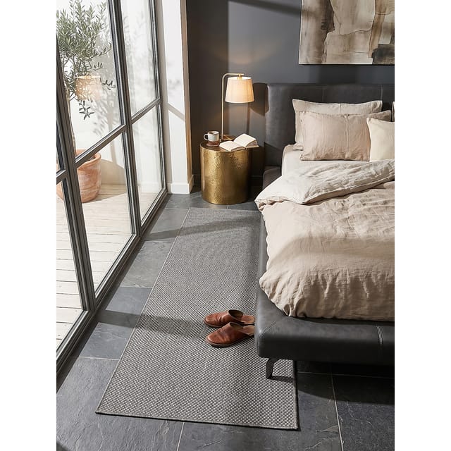 Läufer Pflegeleicht Anthrazit 80x150 cm - BORNO Kadima Design