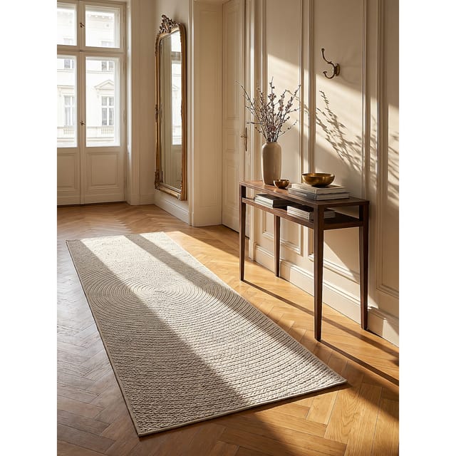 Läufer Pflegeleicht Creme 80x150 cm - CORDEV Kadima Design