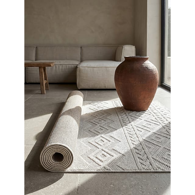 Läufer Polypropylen Creme 80x250 cm - STURA Kadima Design